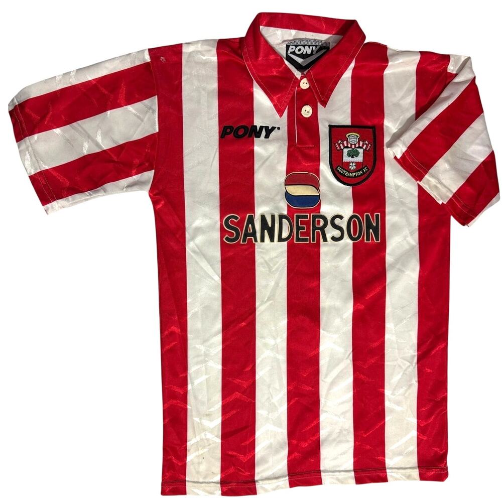 Southampton 1995 1997 Home Football Soccer Jersey Pony Men's XS 16x24